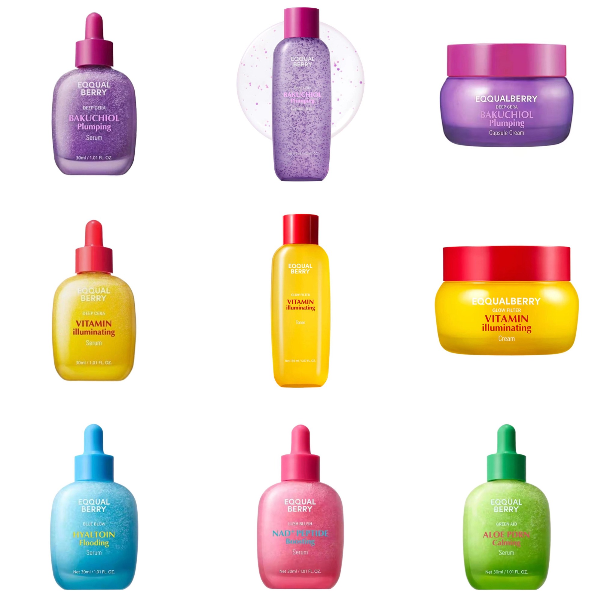 Luxury Skincare Brands - EQQUALBERRY BAKUCHIOL Plumping Serum 5.000 PPM