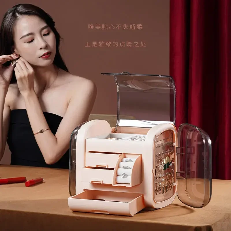 Luxury Skincare Makeup - Luxe LED Cosmeticaschuitje met HD-spiegel -
